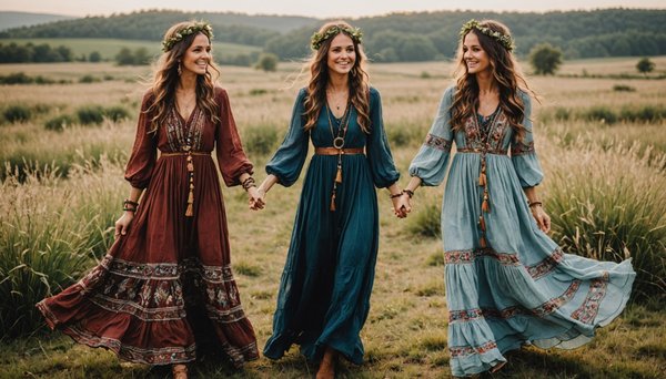 Explorez les tendances des robes longues bohèmes pour toutes occasions